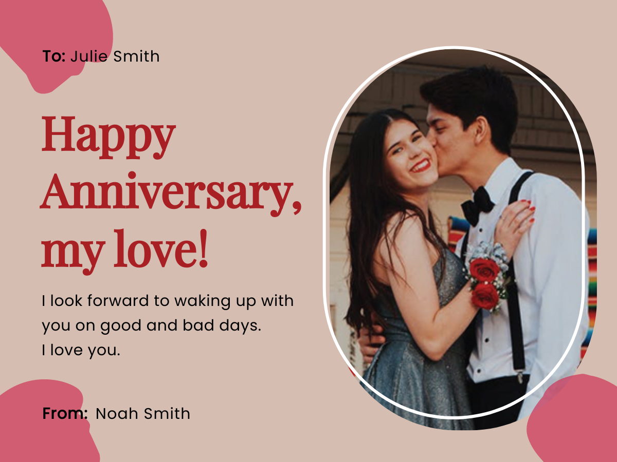 Anniversary Ecard Template - Edit Online & Download