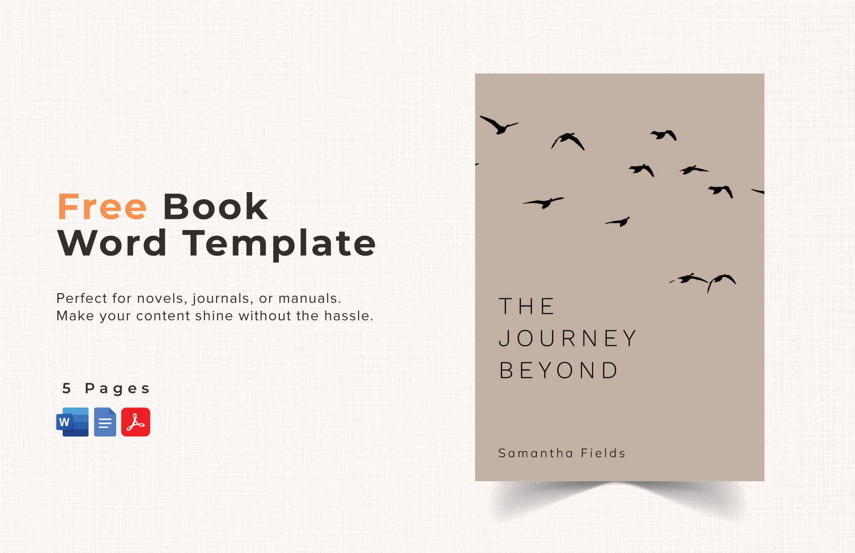 Book Word Template in Word, PDF, Google Docs - Download | Template.net
