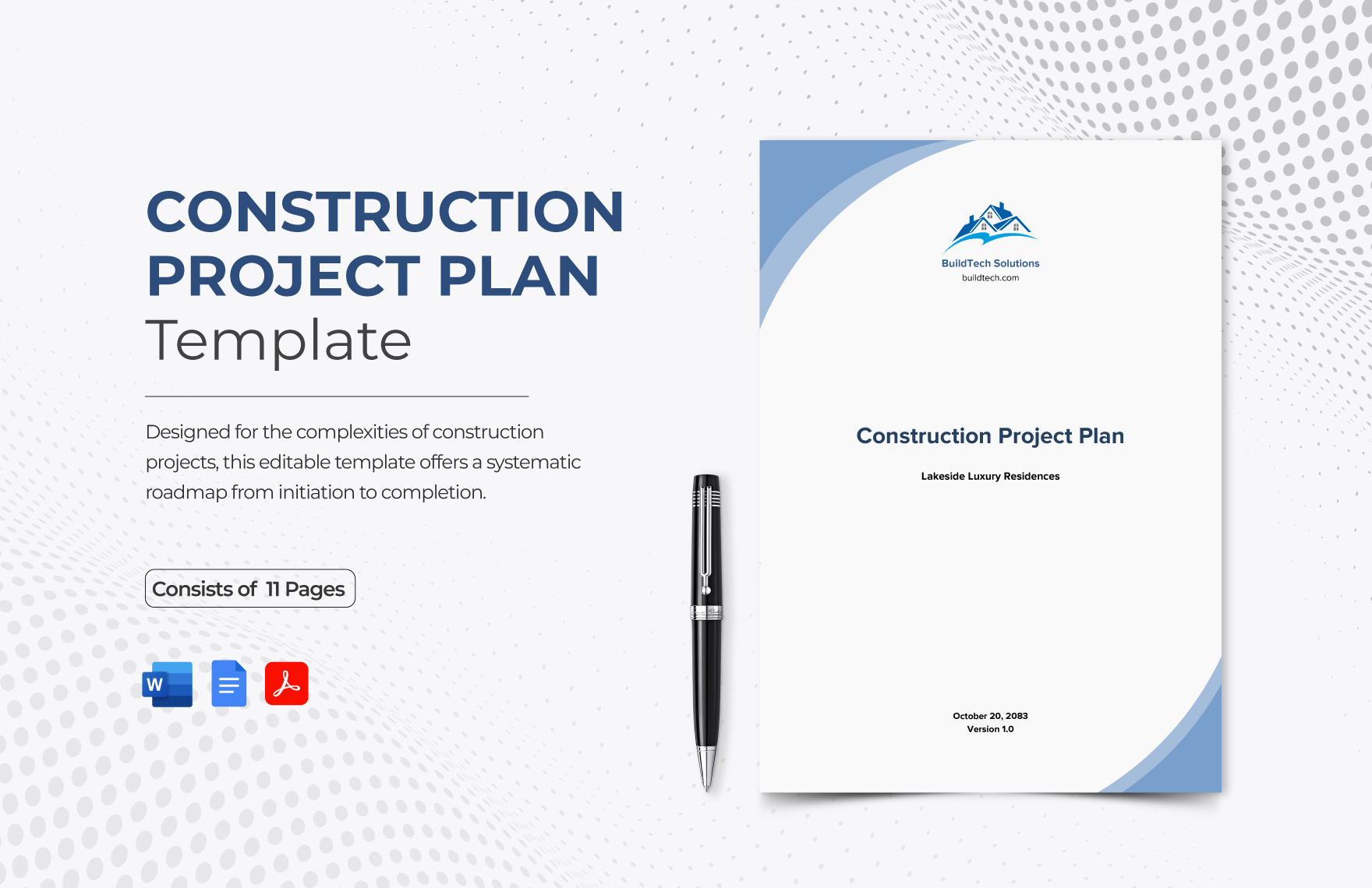Construction Project Plan Template in Word, PDF, Google Docs - Download | Template.net