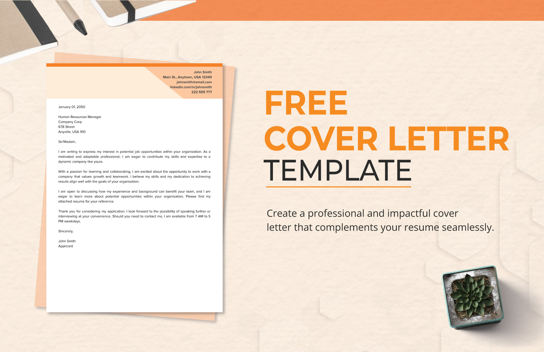 Cover Letter Template in Word, PDF, Google Docs - Download | Template.net