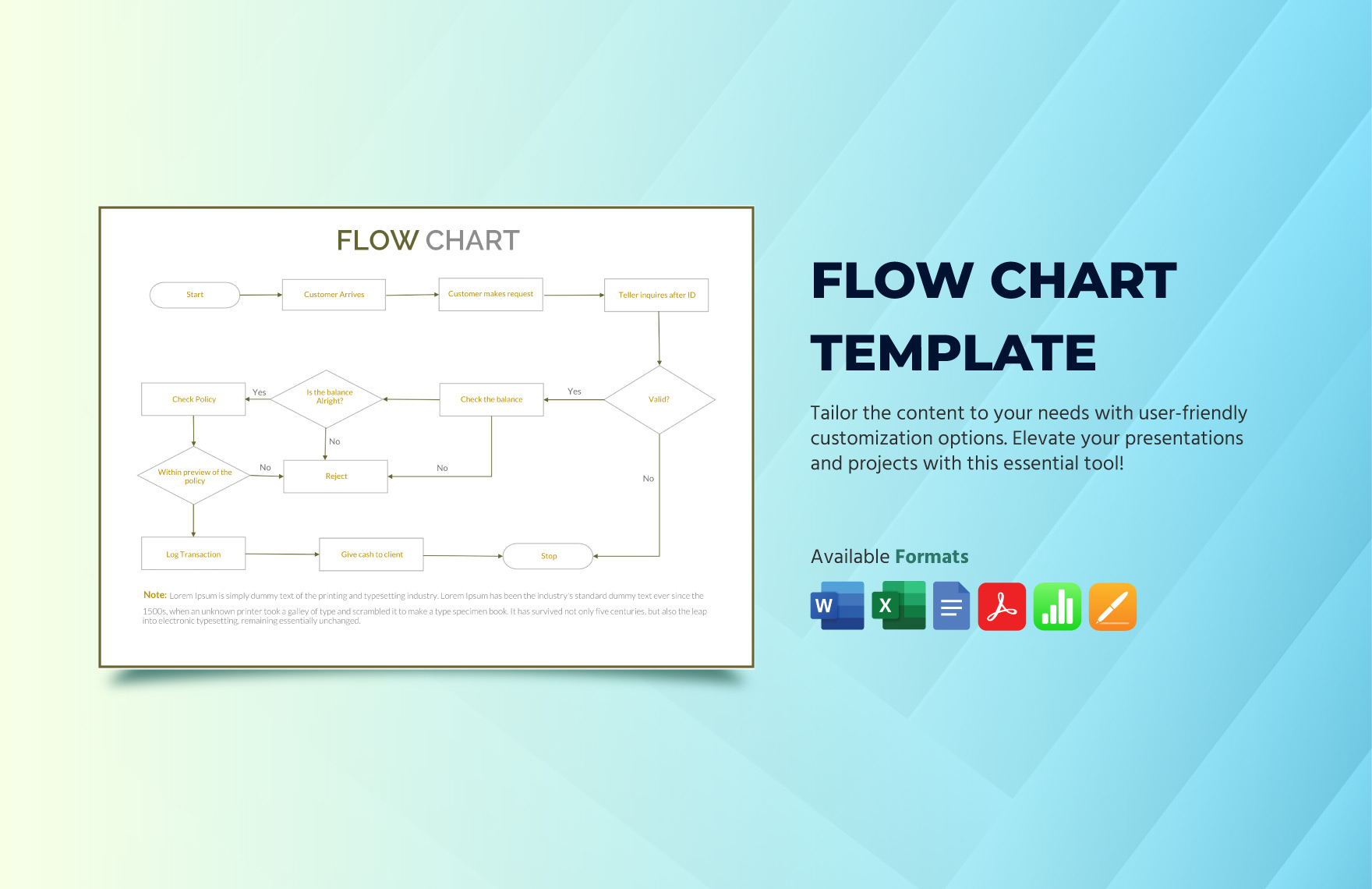 Flow Chart Template in Excel, Word, Pages, Apple Numbers, PDF, Google Docs - Download | Template.net