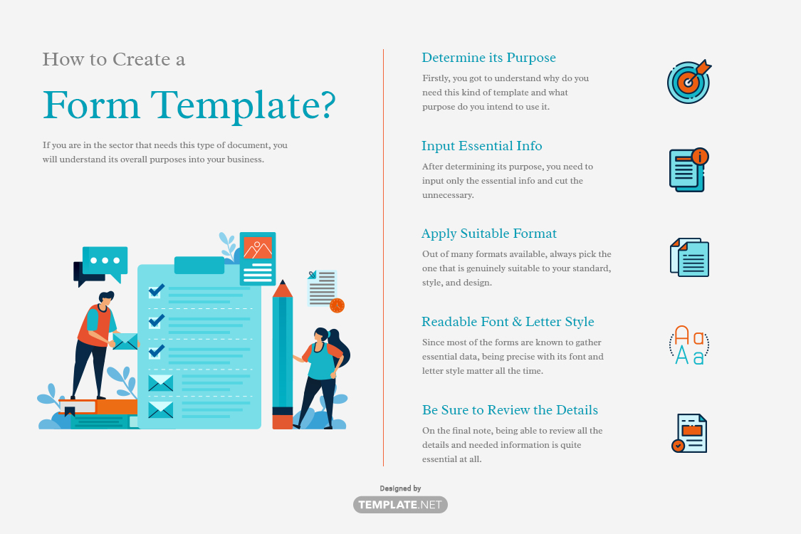 how to create a form template?