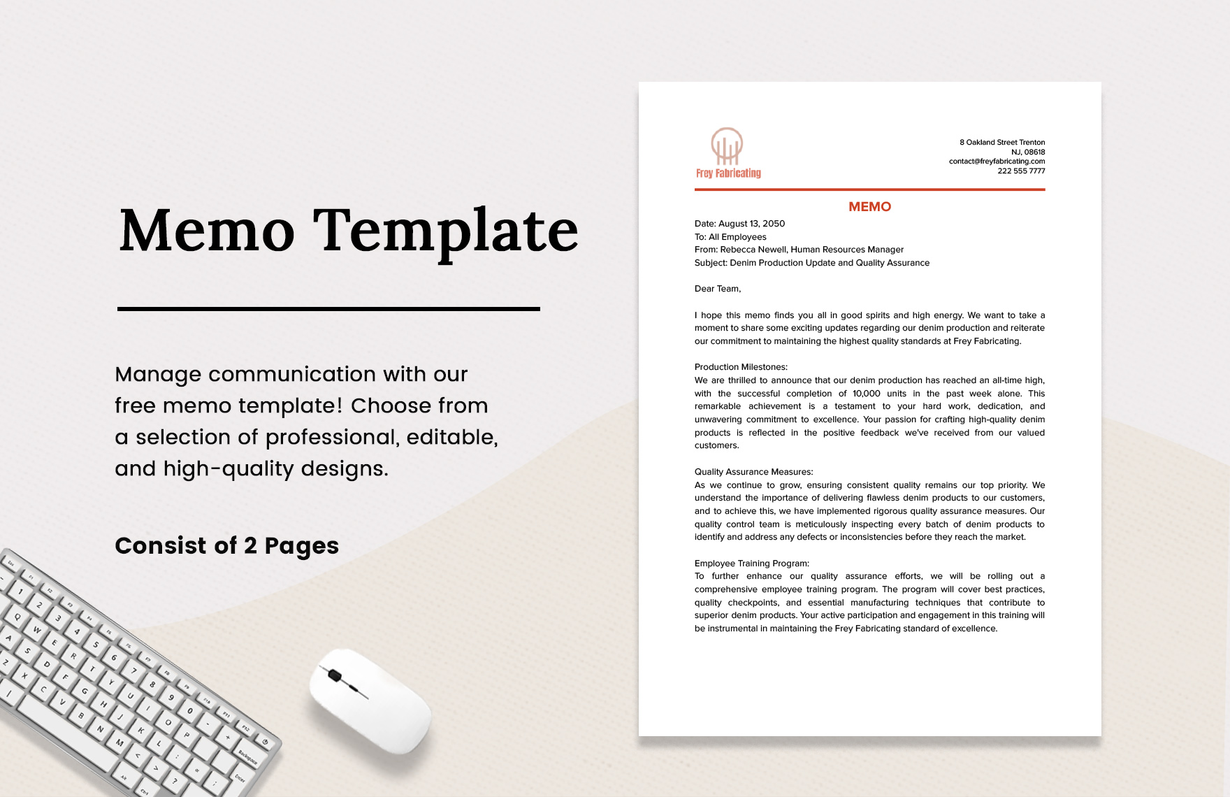 Memo Template in Word, PDF, Google Docs - Download | Template.net