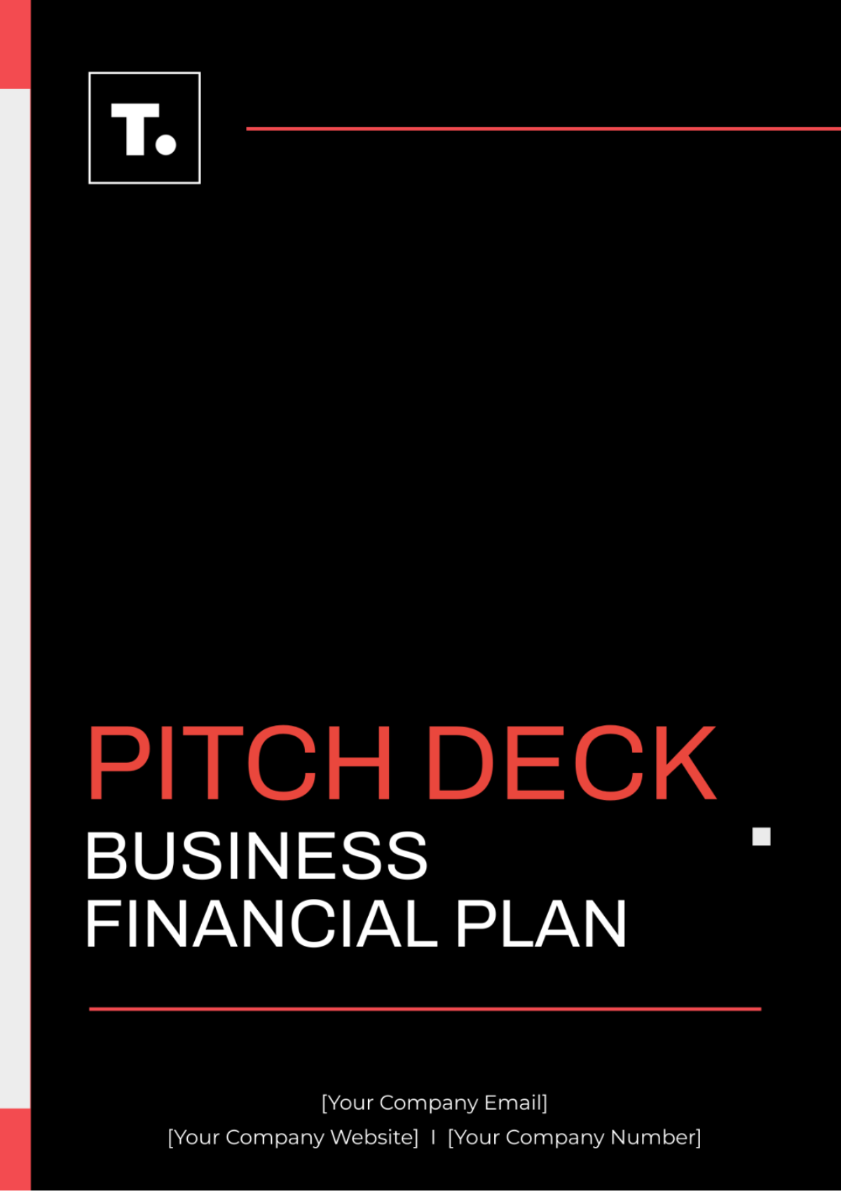 Pitch Deck Business Financial Plan Template - Edit Online & Download