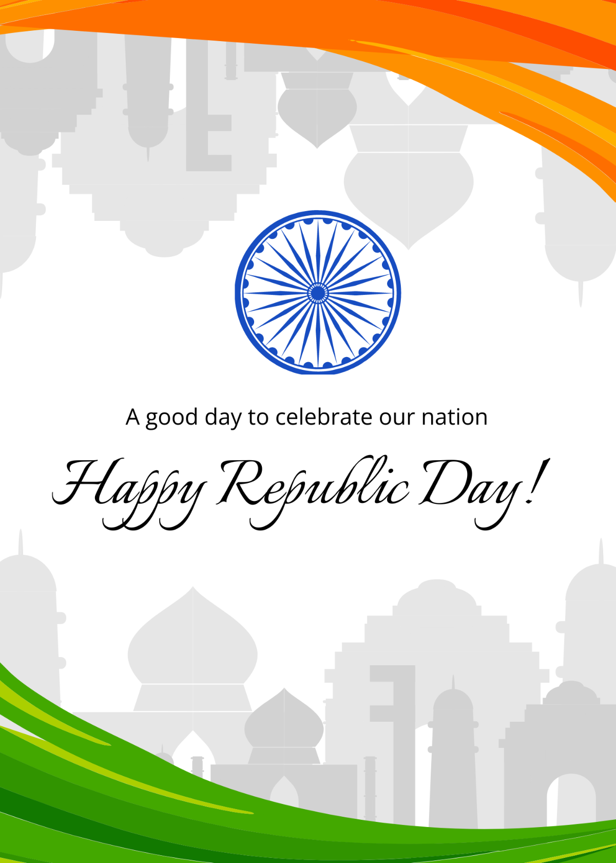 Republic Day Card Template - Edit Online & Download