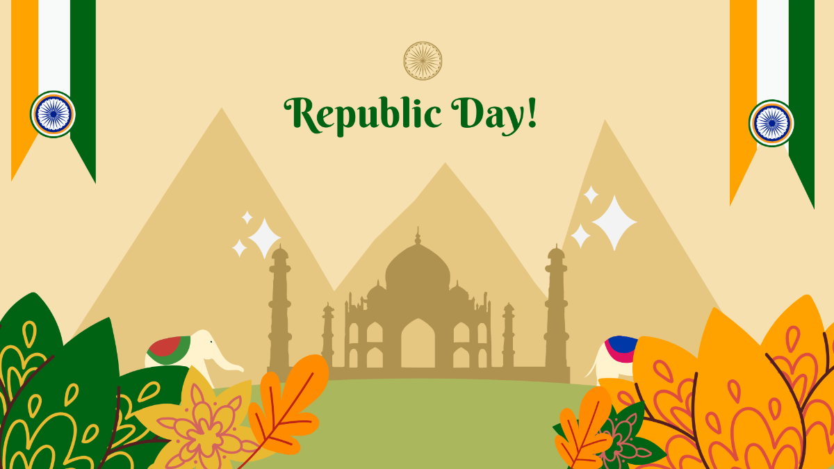 Republic Day Vector Background Template - Edit Online & Download