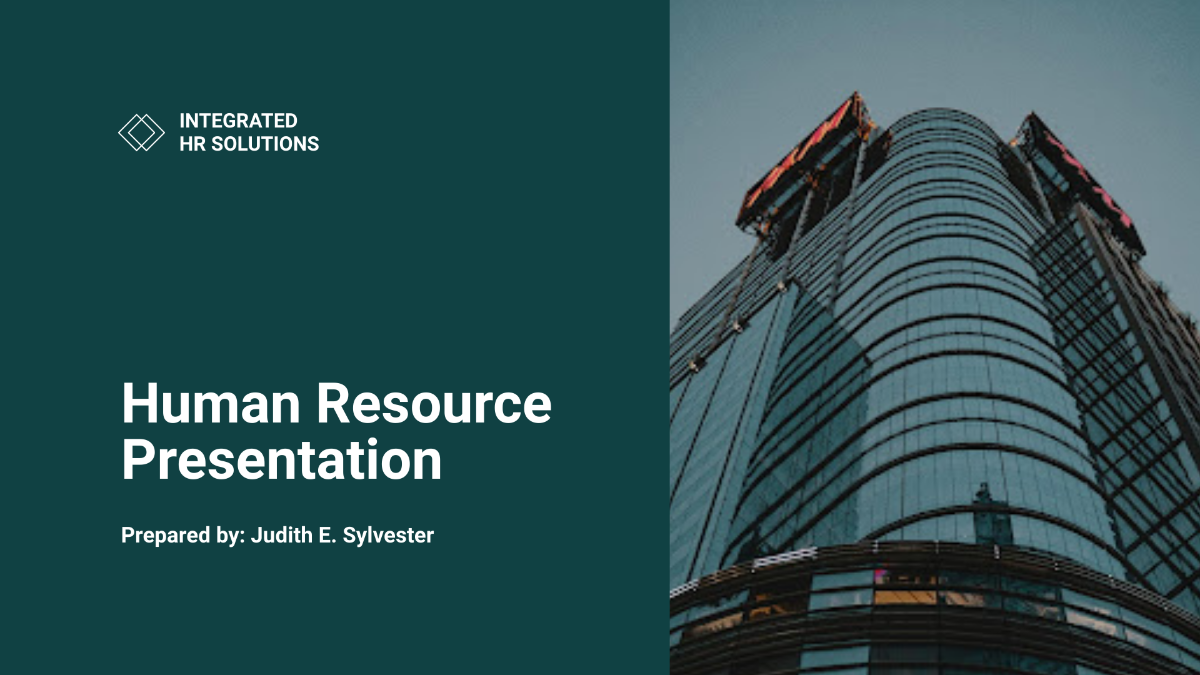 Sample HR Presentation Template - Edit Online & Download