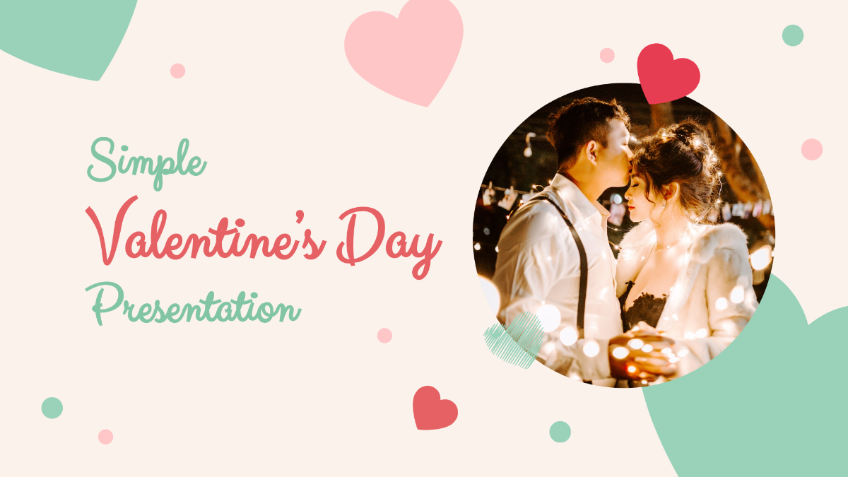 Simple Valentine's Day Presentation Template - Edit Online & Download