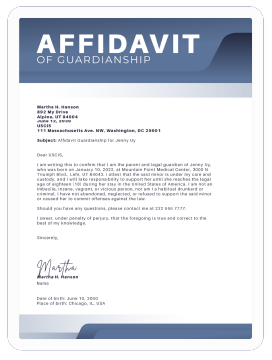 AI Affidavit Generator