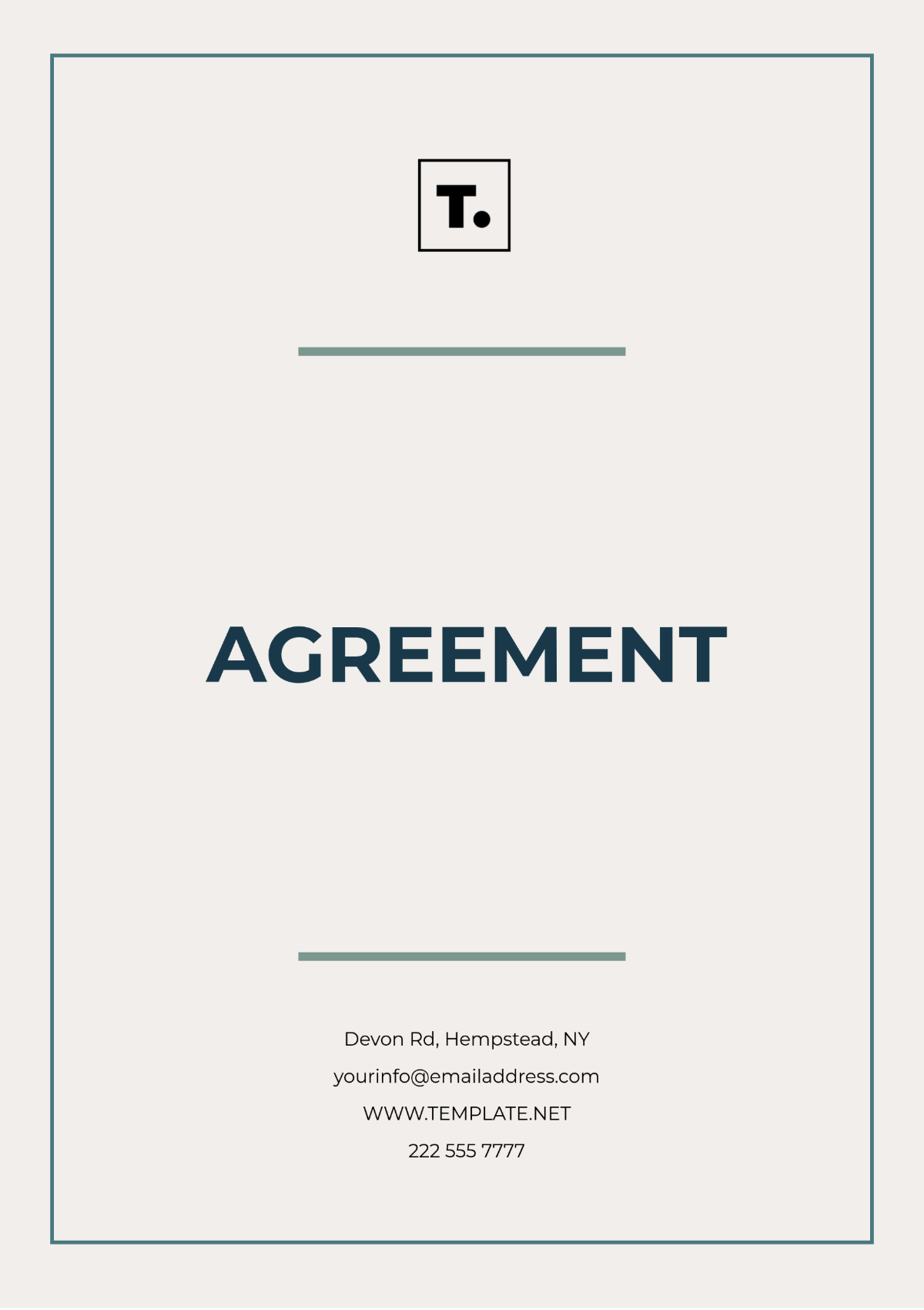 Agreements Template - Edit Online & Download