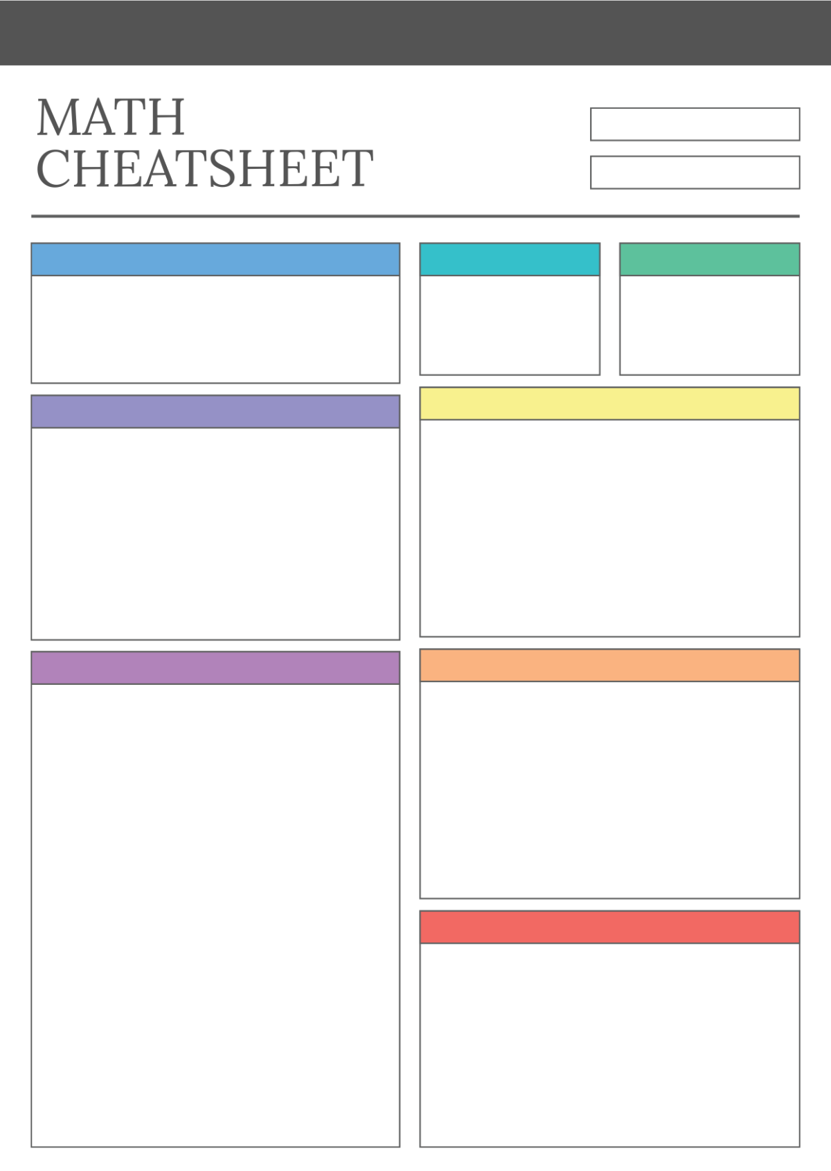 Blank Cheatsheet Template - Edit Online & Download