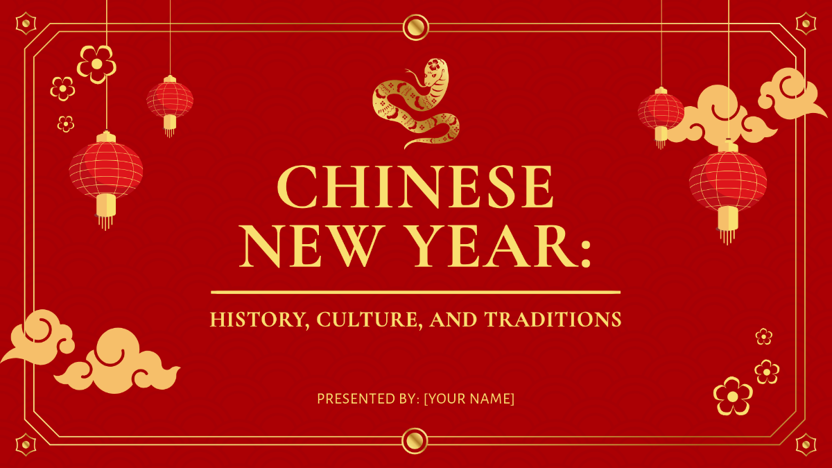 Chinese New Year Presentation Template - Edit Online & Download