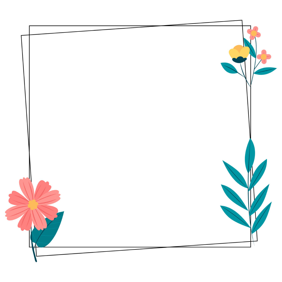 Floral Border Clipart - Edit Online | Template.net