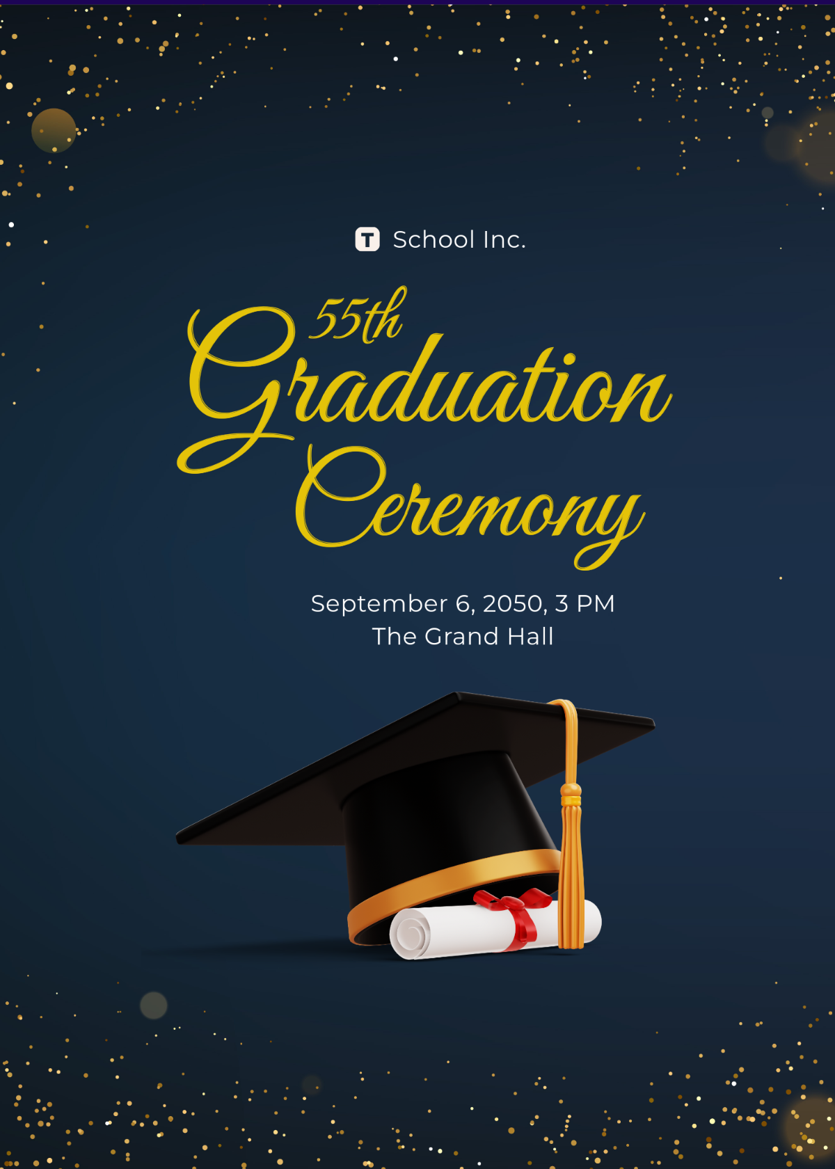 Formal School Invitation Template - Edit Online & Download