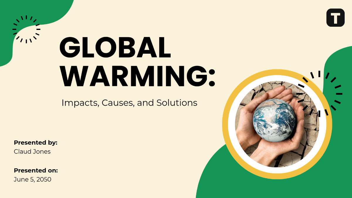 Global Warming Case Study Presentation - Edit Online & Download