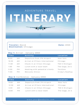 AI Itinerary Generator