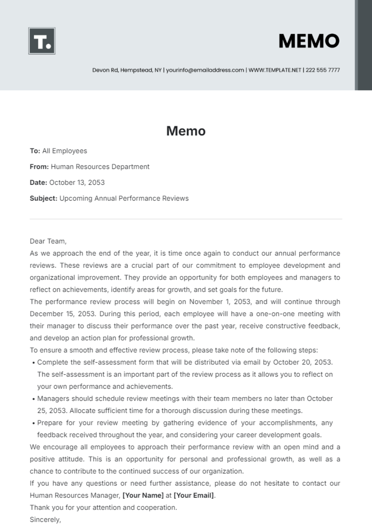 Memo Template - Edit Online & Download