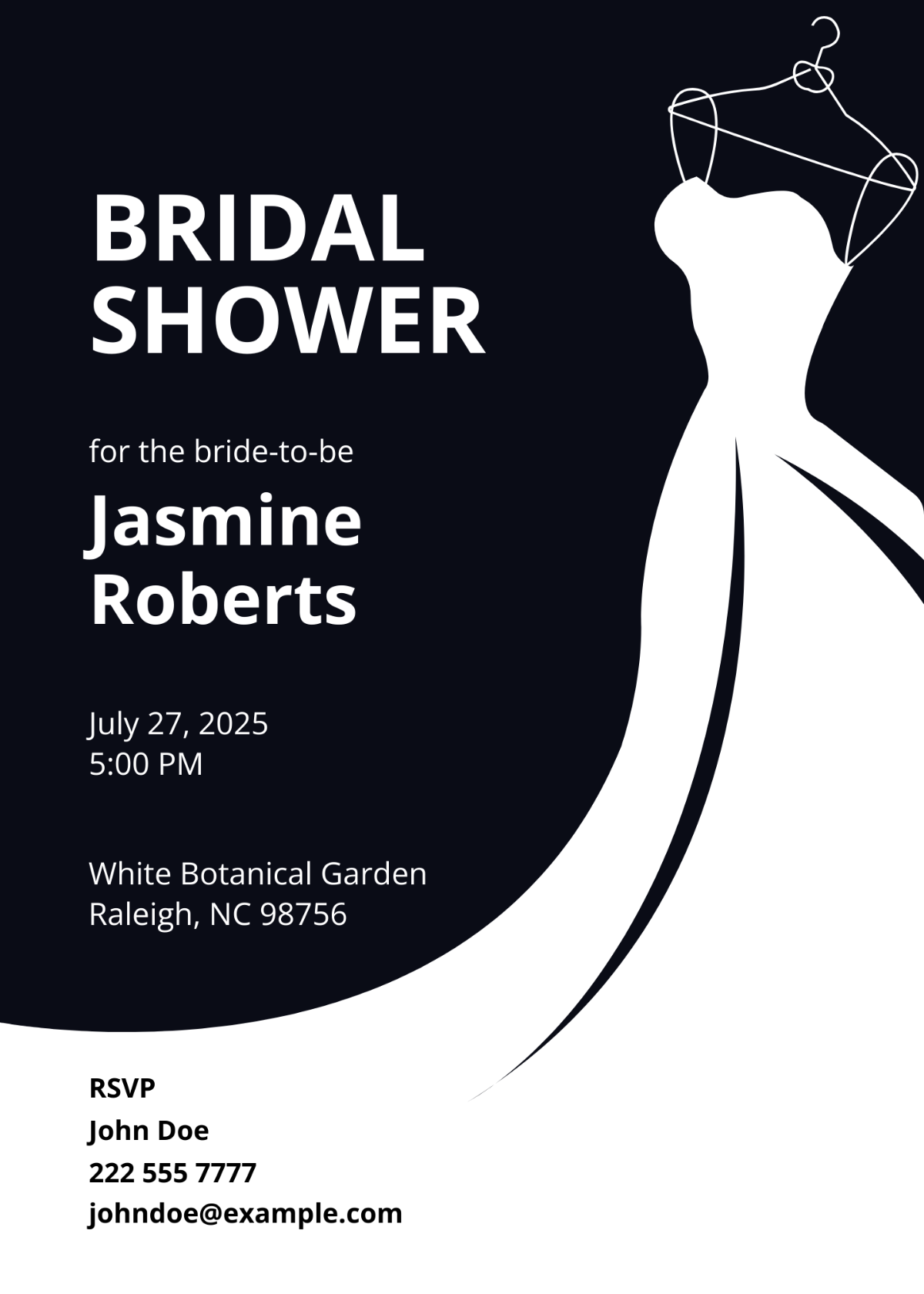 Printable Bridal Shower Invitation Template - Edit Online & Download