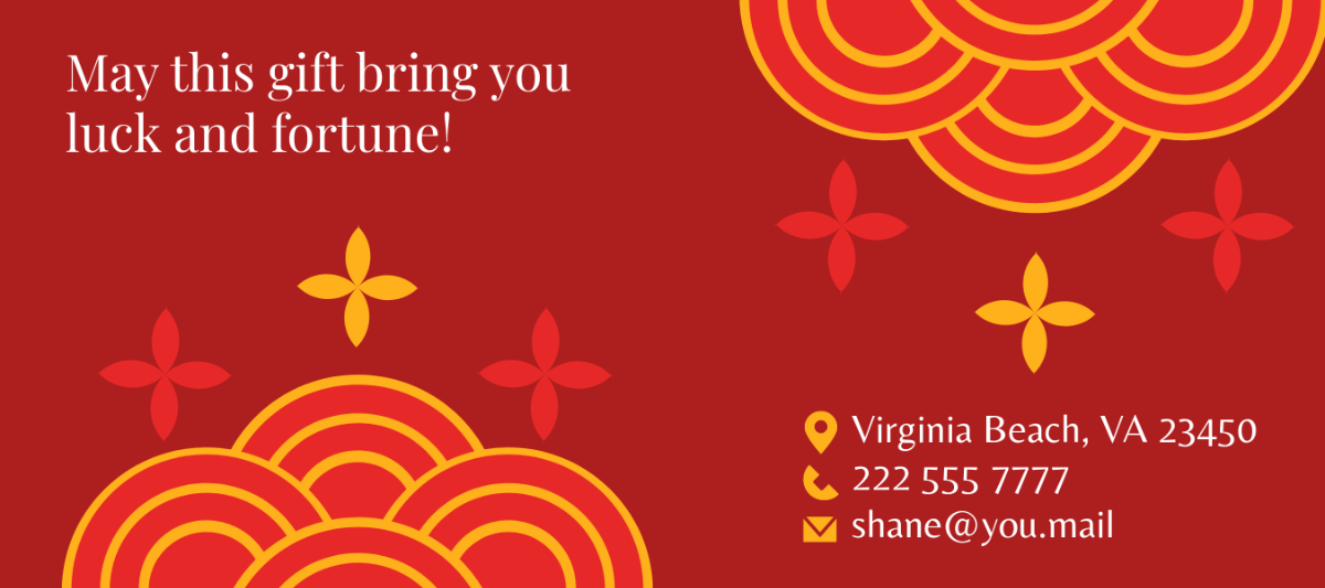 Red Chinese New Year Envelope Template - Edit Online & Download