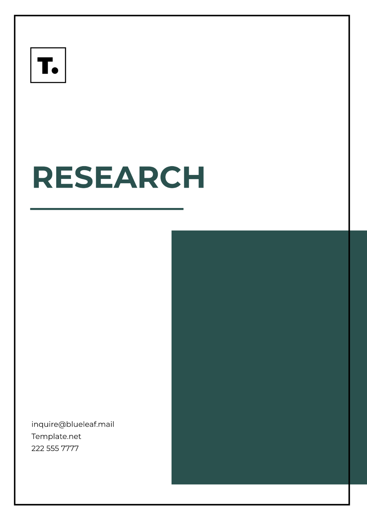 Research Template - Edit Online & Download