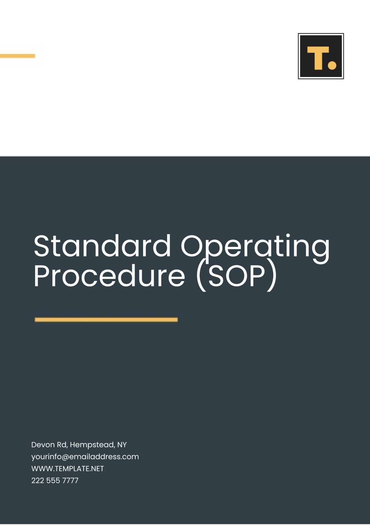 SOP Template - Edit Online & Download