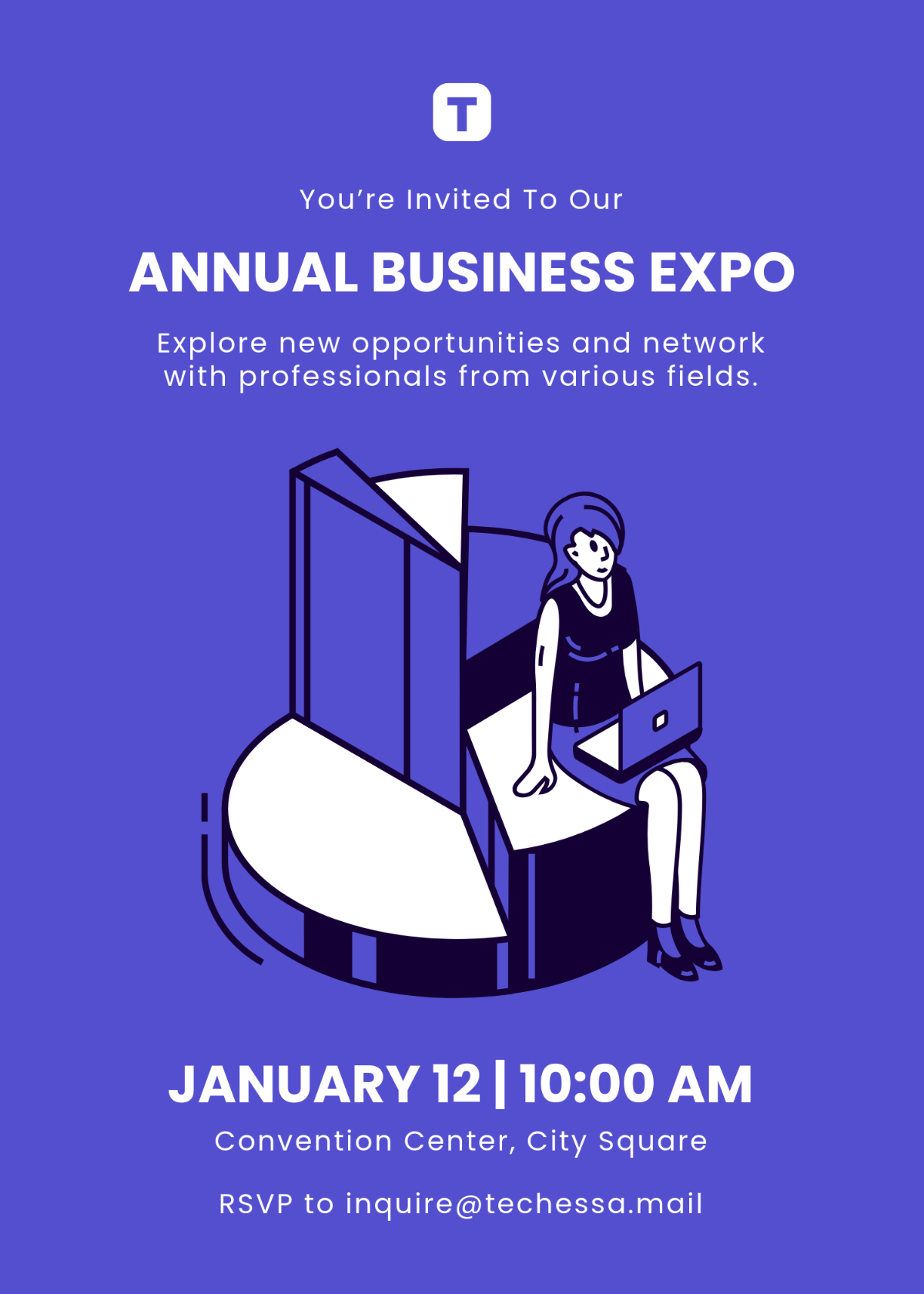 Corporate Expo Invitation Template - Edit Online & Download