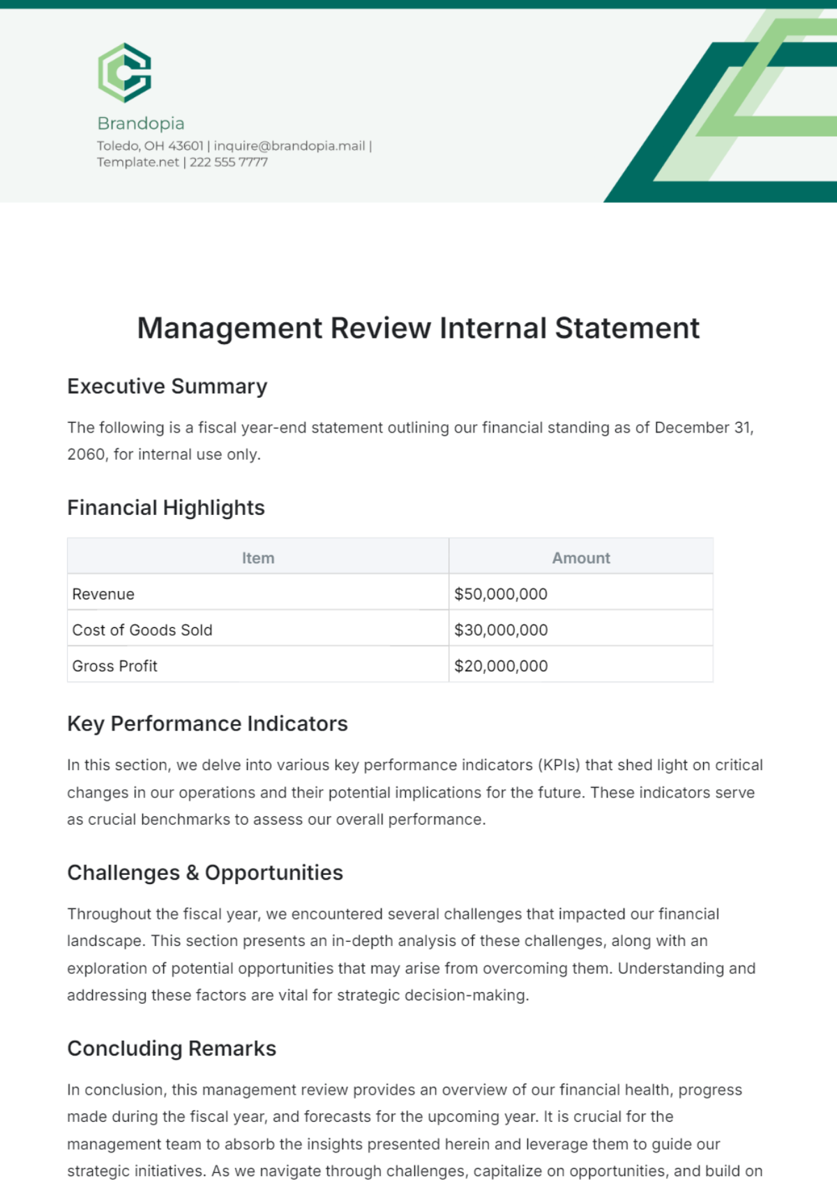 Statement Template - Edit Online & Download