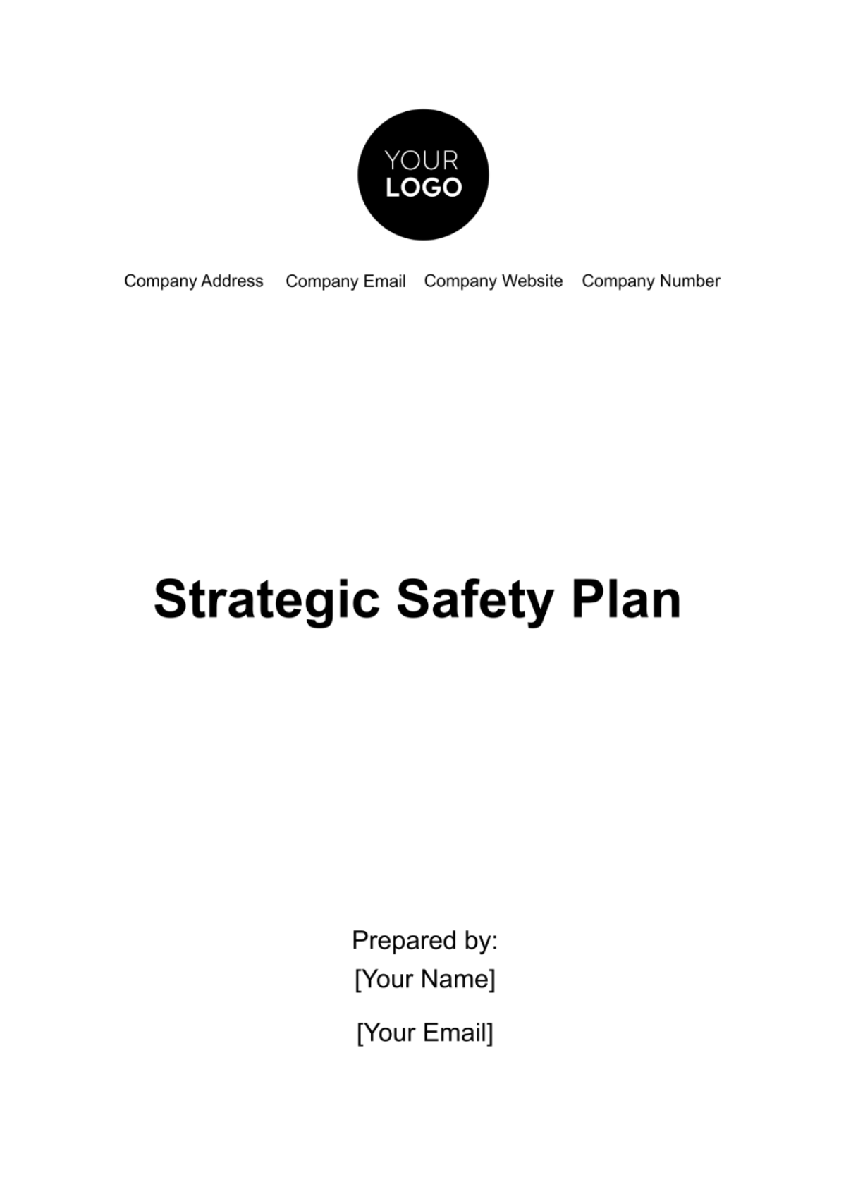 Strategic Safety Plan Template - Edit Online & Download