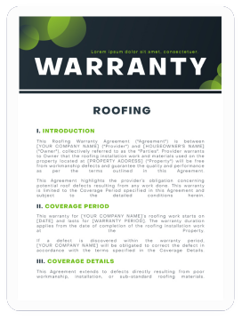 AI Warranty Generator